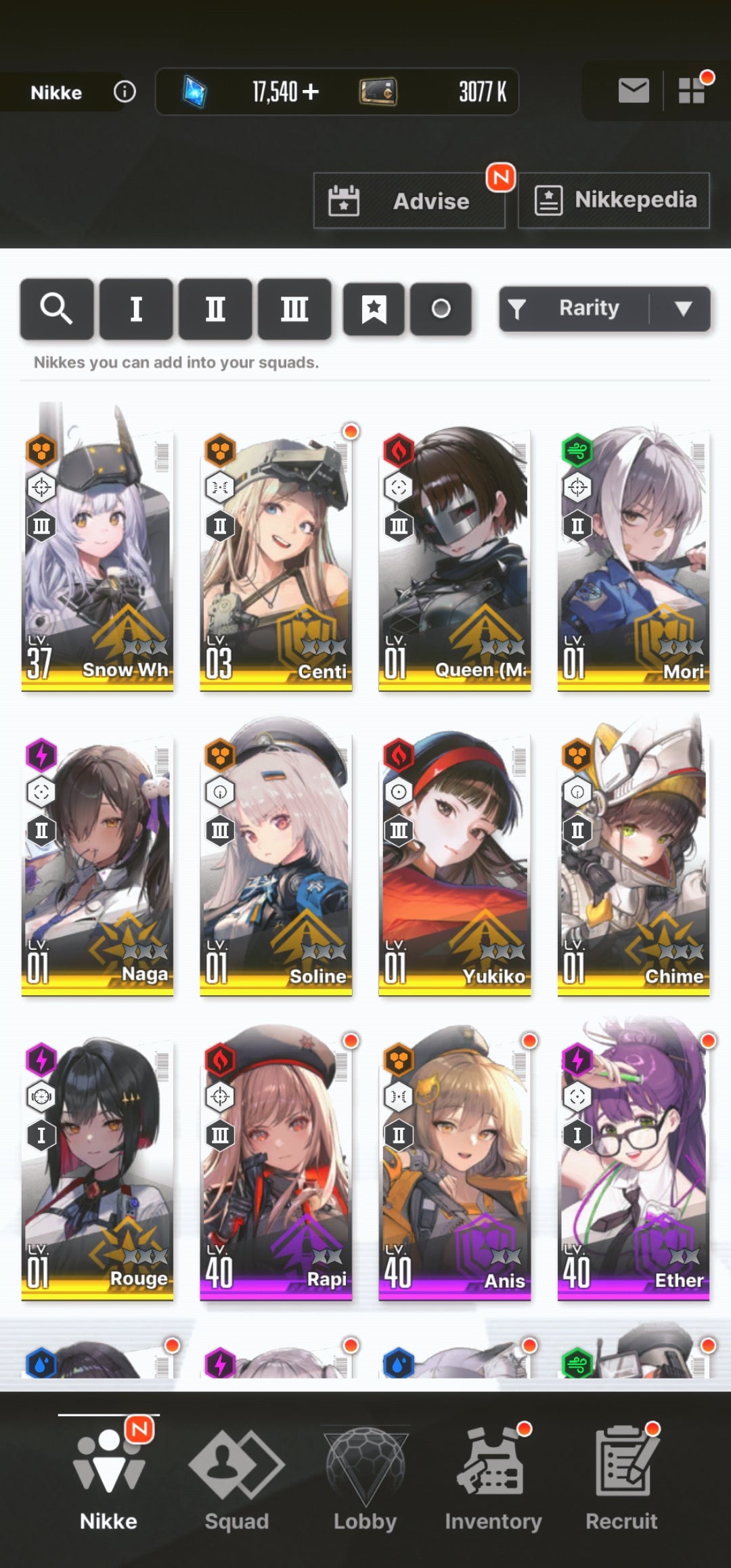 [NA] [INSTANT] NIKKE Makoto + Yukiko + 2 Skins + 16000 Gems + 127 advanced recruit++ GODDESS OF VICTORY Persona starter account-Mobile Games Starter