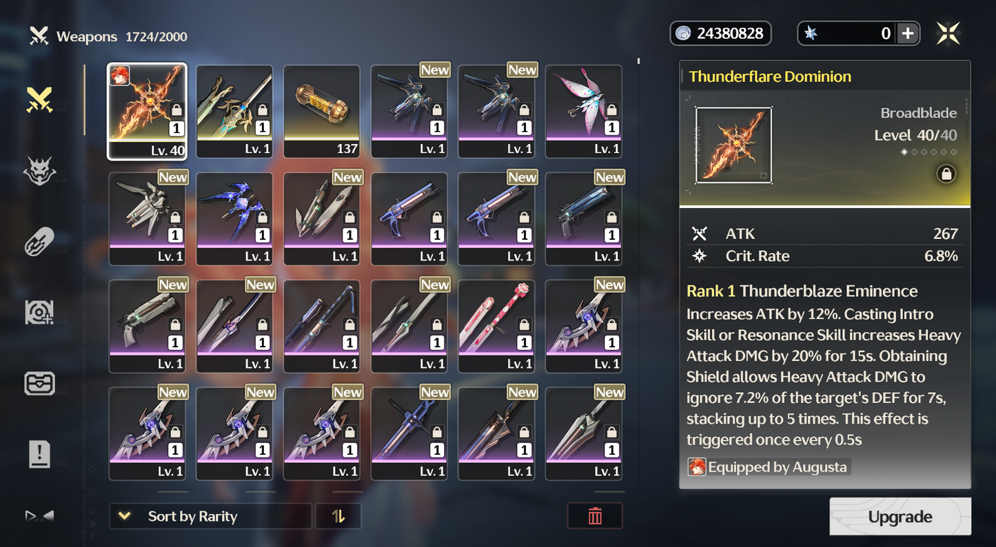[NA] [INSTANT] S5 Augusta + R1 Signature Weapon + S3 Verina | Wuthering Waves America LV45 Farmed Starter Account 47/90-Mobile Games Starter