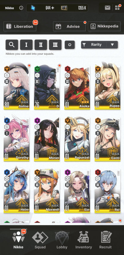 [NA] NIKKE 14SSR 2Collab MLB 4 Asuka+Rei+Skin+Dorothy+Ein++ GODDESS OF VICTORY starter account Evangelion-Mobile Games Starter