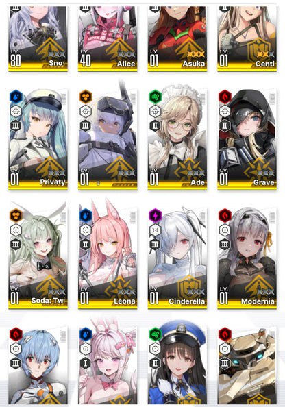 [NA] NIKKE 17SSR MLB 4 Asuka+Rei+Skin+Cinderella+Grave+Bunny Soda+3 Centi+Modernia+Ade+Alice++ GODDESS OF VICTORY starter account Evangelion-Mobile Games Starter