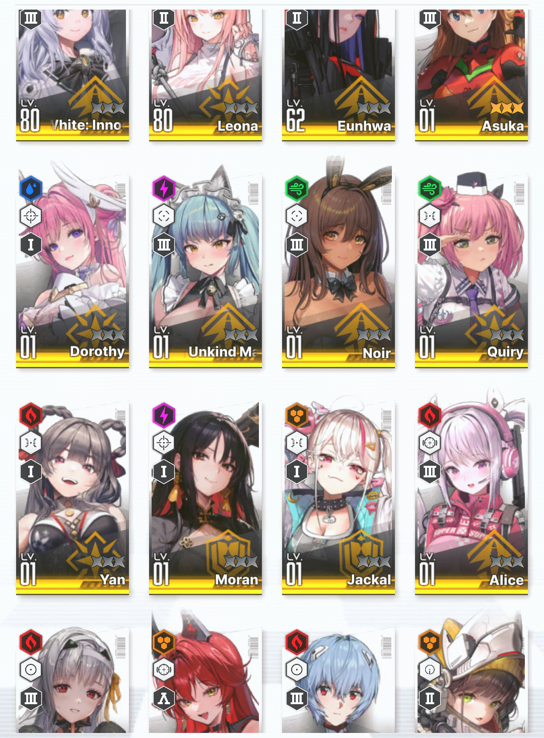 [NA] NIKKE 19SSR+Pity 3Collab MLB 4 Asuka+Rei+Skin+Modernia+Dorothy+Red Hood+Skin+Noir+Yan+8000gems+ GODDESS OF VICTORY starter account Evangelion-Mobile Games Starter