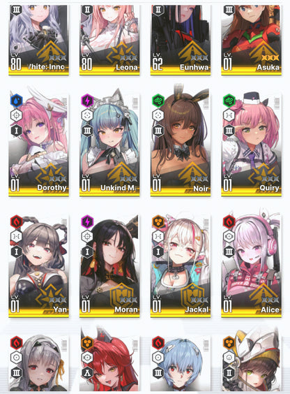 [NA] NIKKE 19SSR+Pity 3Collab MLB 4 Asuka+Rei+Skin+Modernia+Dorothy+Red Hood+Skin+Noir+Yan+8000gems+ GODDESS OF VICTORY starter account Evangelion-Mobile Games Starter
