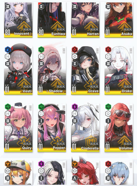 [NA] NIKKE 22SSR 3Collab Asuka+Rei+Mari+Skin+Nayuta+Red Hood+Skin+Cinderella+Grave+Scalter Black Shadow+Harran++ GODDESS OF VICTORY starter account Evangelion-Mobile Games Starter