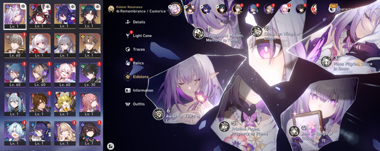 [NA/America] E6 Castorice + etc | Honkai Star Rail Farmed Starter Account-Mobile Games Starter