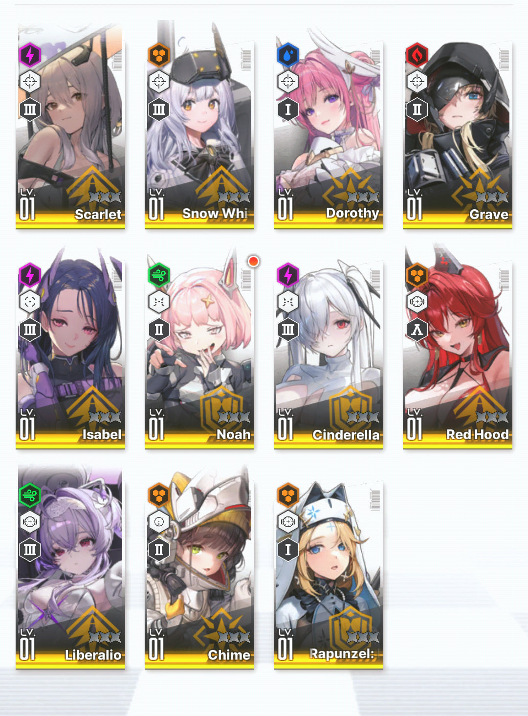 [NA]EN GODDESS OF VICTORY NIKKE 21SSR Red Hood+Skin+Liberalio+Cinderella+Grave+Dorothy+Scarlet+Liter+Isabel+Noah+Novel++ starter account-Mobile Games Starter