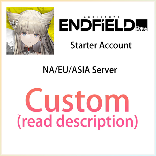 [NA/EU/ASIA] CUSTOM | Arknights: Endfield Starter Account (read description)-Mobile Games Starter