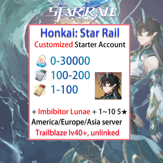 [NA/EU/ASIA][INSTANT] Dan Heng • Imbibitor Lunae Honkai: Star Rail Account America Europe Asia Starter/Farmed/Reroll/Endgame-Mobile Games Starter