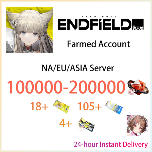 [NA/EU/ASIA] [INSTANT] 105000 Oroberyl + tickets | Arknights: Endfield Starter Farmed Account (see options)-Mobile Games Starter