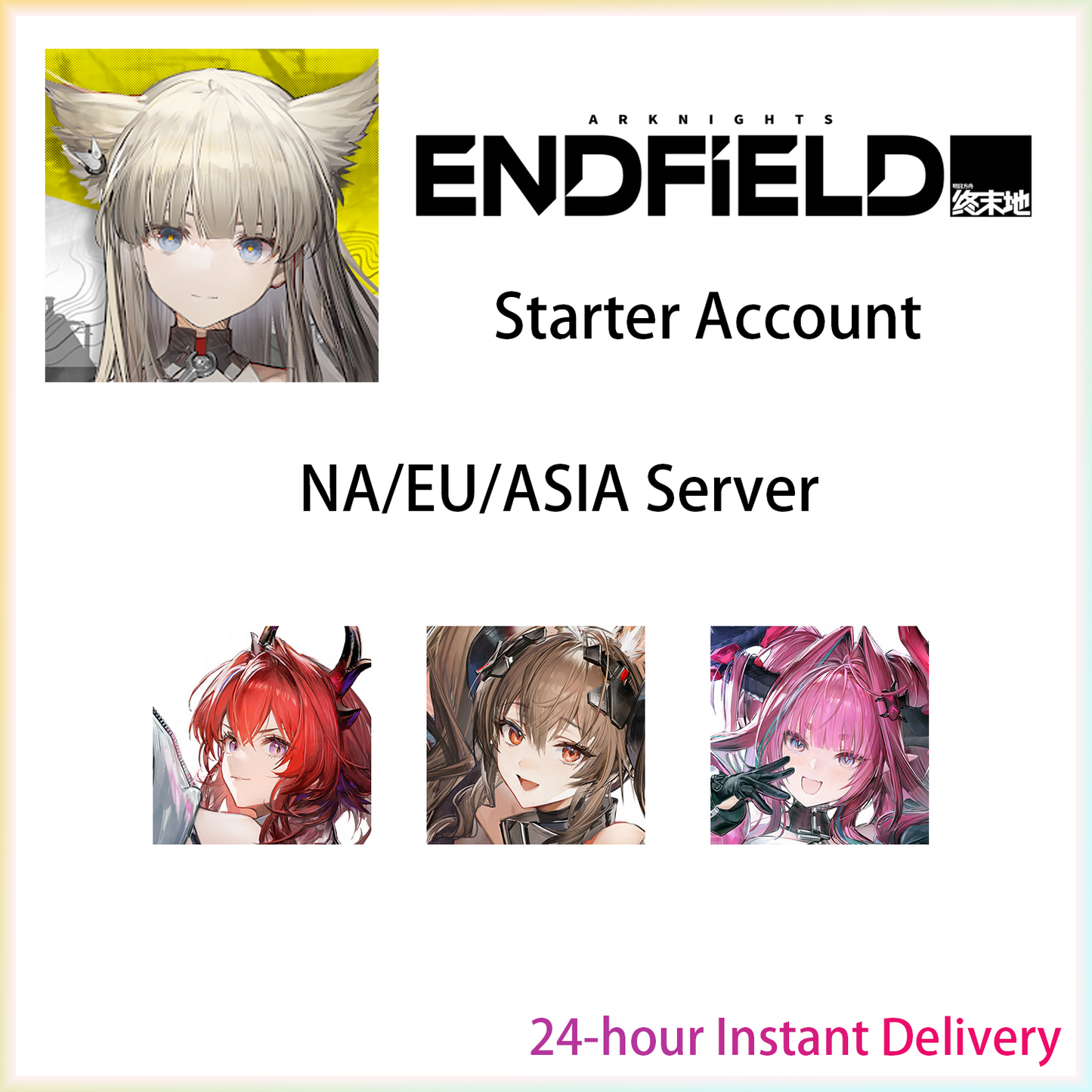 [NA/EU/ASIA] [INSTANT] Laevatain / Gilberta / Yvonne | Arknights: Endfield Starter Account (see options)-Mobile Games Starter