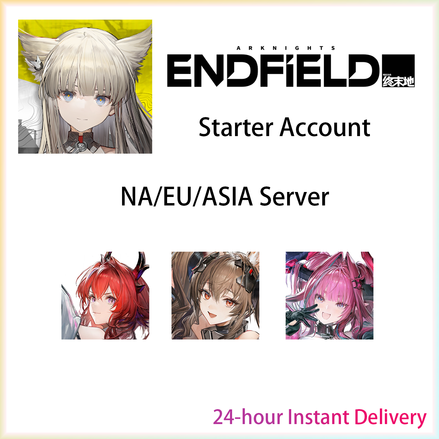[NA/EU/ASIA] [INSTANT] Laevatain / Gilberta / Yvonne | Arknights: Endfield Starter Account (see options)-Mobile Games Starter