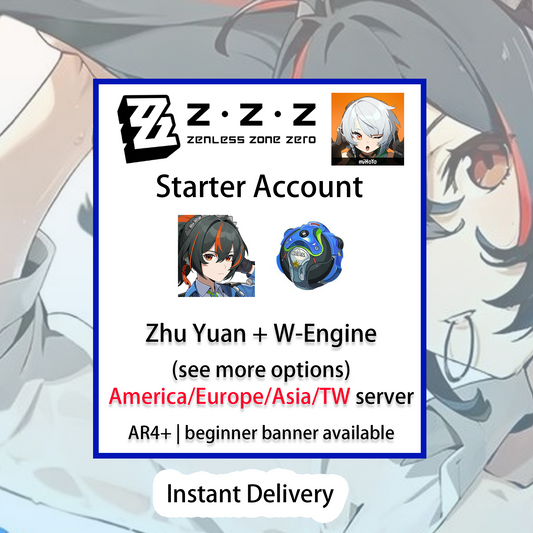 [NA/EU/ASIA] Zhu Yuan+Riot Suppressor | Zenless Zone Zero ZZZ Starter Account America/Europe/Asia/TW (see options)-Mobile Games Starter