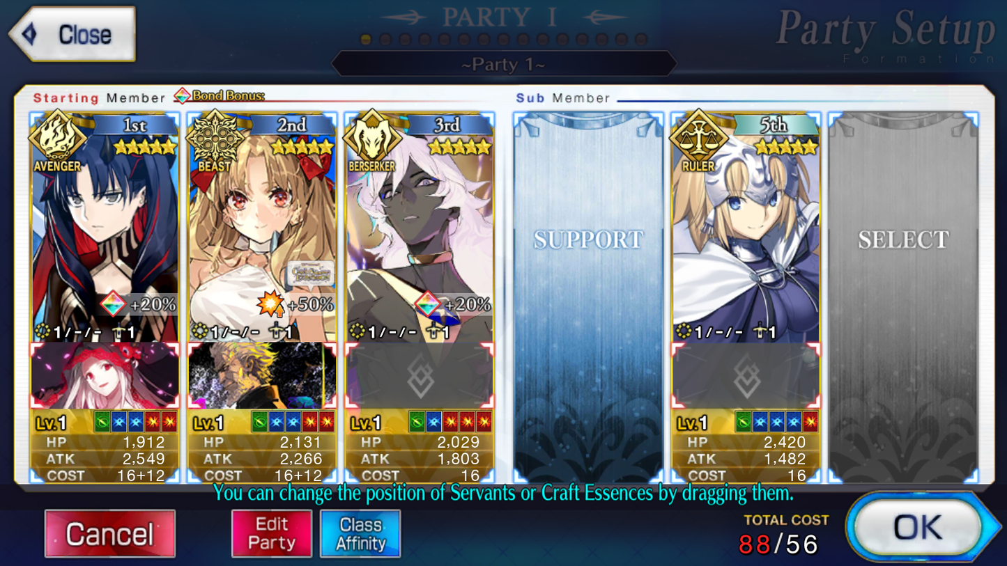 [NA]FGO Space Ereshkigal + Space Ishtar Arjuna alter Jeanne Fate Grand Order starter account-Mobile Games Starter