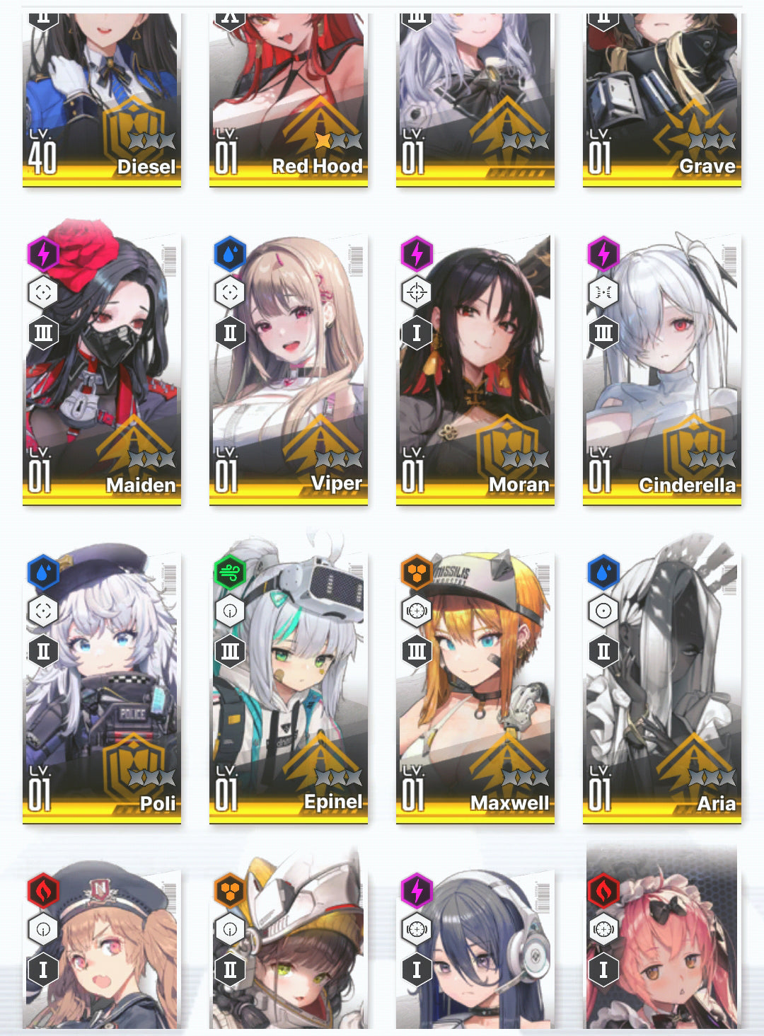 [NA]GODDESS OF VICTORY NIKKE 17SSR 2 Red Hood+Skin+Cinderella+Grave+Viper+Epinel+Exia+Rei++ starter account-Mobile Games Starter