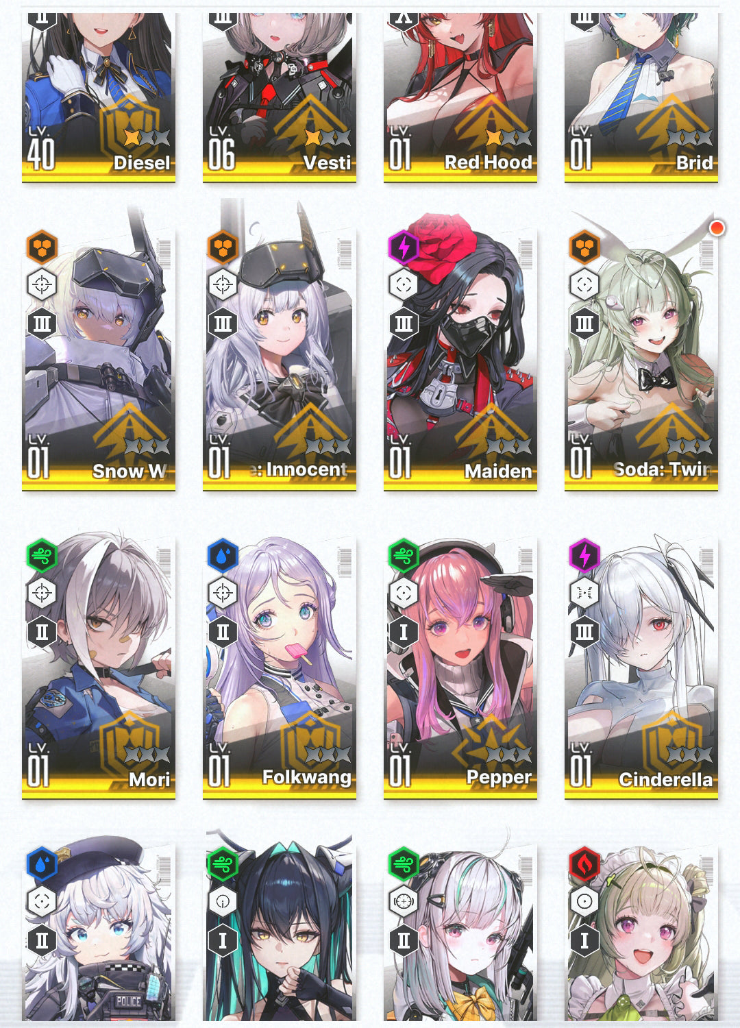 [NA]GODDESS OF VICTORY NIKKE 18SSR Red Hood+Skin+Cinderella+Little Mermaid+Bunny Soda+Pepper+Maiden+Admi+Rei++ starter account-Mobile Games Starter