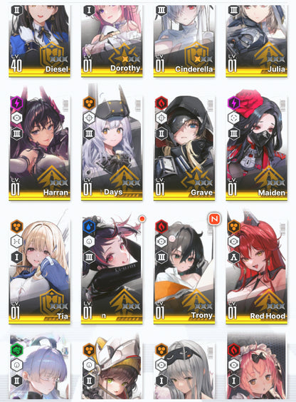 [NA]GODDESS OF VICTORY NIKKE 18SSR+Pity Red Hood+Skin+Nayuta+Cinderella+Grave+Dorothy+Harran+Maiden+Julia+Frima+Rei++ starter account-Mobile Games Starter