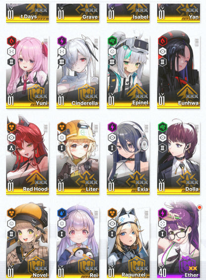 [NA]GODDESS OF VICTORY NIKKE 19SSR Red Hood+Skin+Cinderella+Grave+Liter+Scarlet+Soda+Yuni+Dolla+Exia++ starter account-Mobile Games Starter