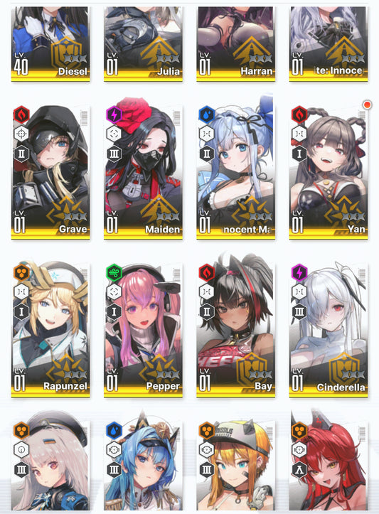 [NA]GODDESS OF VICTORY NIKKE 19SSR+Pity Red Hood+Skin+Cinderella+Grave+Harran+Julia+Yan+Soline+Miranda+Rei++ starter account-Mobile Games Starter