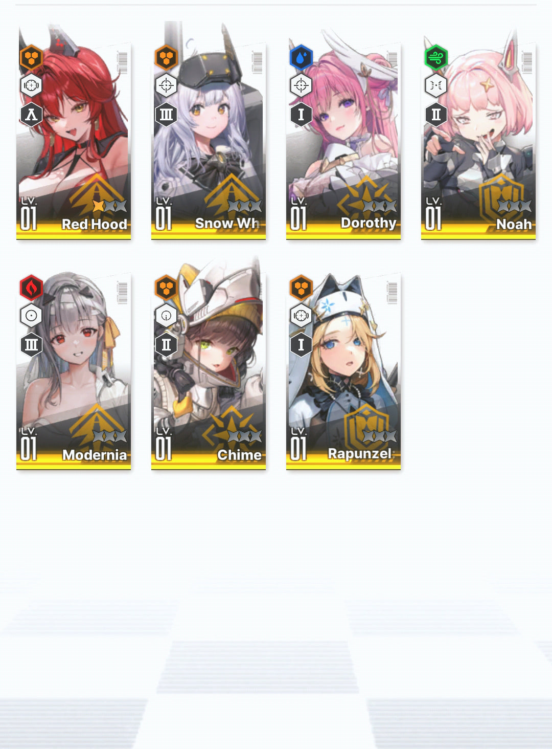 [NA]GODDESS OF VICTORY NIKKE 20SSR+Pity 3X Soda+Red Hood+Skin+Modernia+skin+Dorothy+Aria+Privaty+Rupee++ starter account-Mobile Games Starter