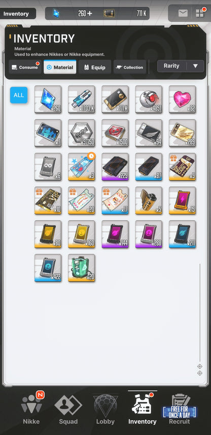 [NA]GODDESS OF VICTORY NIKKE 20SSR+Pity 3X Soda+Red Hood+Skin+Modernia+skin+Dorothy+Aria+Privaty+Rupee++ starter account-Mobile Games Starter