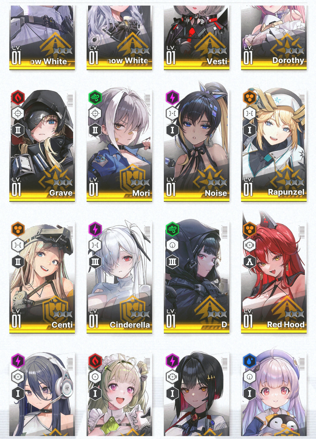 [NA]GODDESS OF VICTORY NIKKE 21SSR Red Hood+Skin+Dorothy+Cinderella+Grave+8k gems+Soda+Drake+Frima+Rei++ starter account-Mobile Games Starter