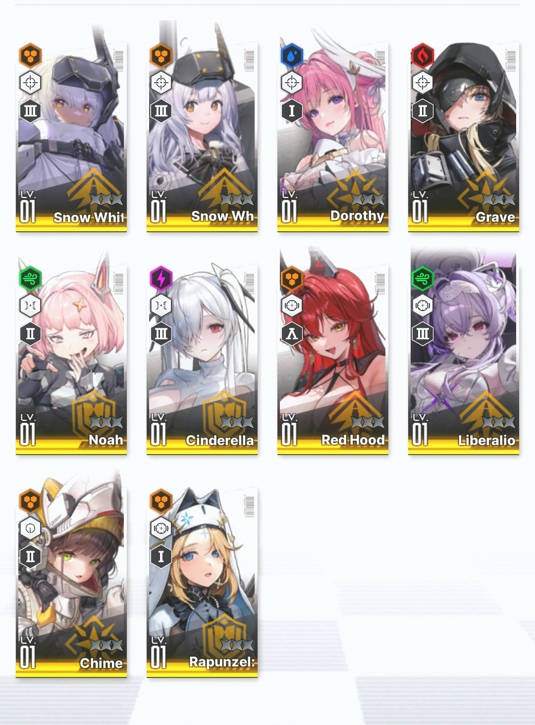 [NA]GODDESS OF VICTORY NIKKE 22SSR+Pity Liberalio+Red Hood+Skin+Cinderella+Grave+Liter+Bunny Soda+Tia+7k gems+Centi++ starter account-Mobile Games Starter