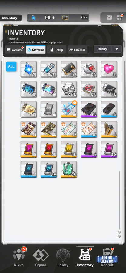 [NA]GODDESS OF VICTORY NIKKE 23SSR+Pity Modernia+skin+Red Hood+Skin+2 Nayuta+Cinderella+Grave++2x Soda+Julia+Noise+Rei++ starter account-Mobile Games Starter