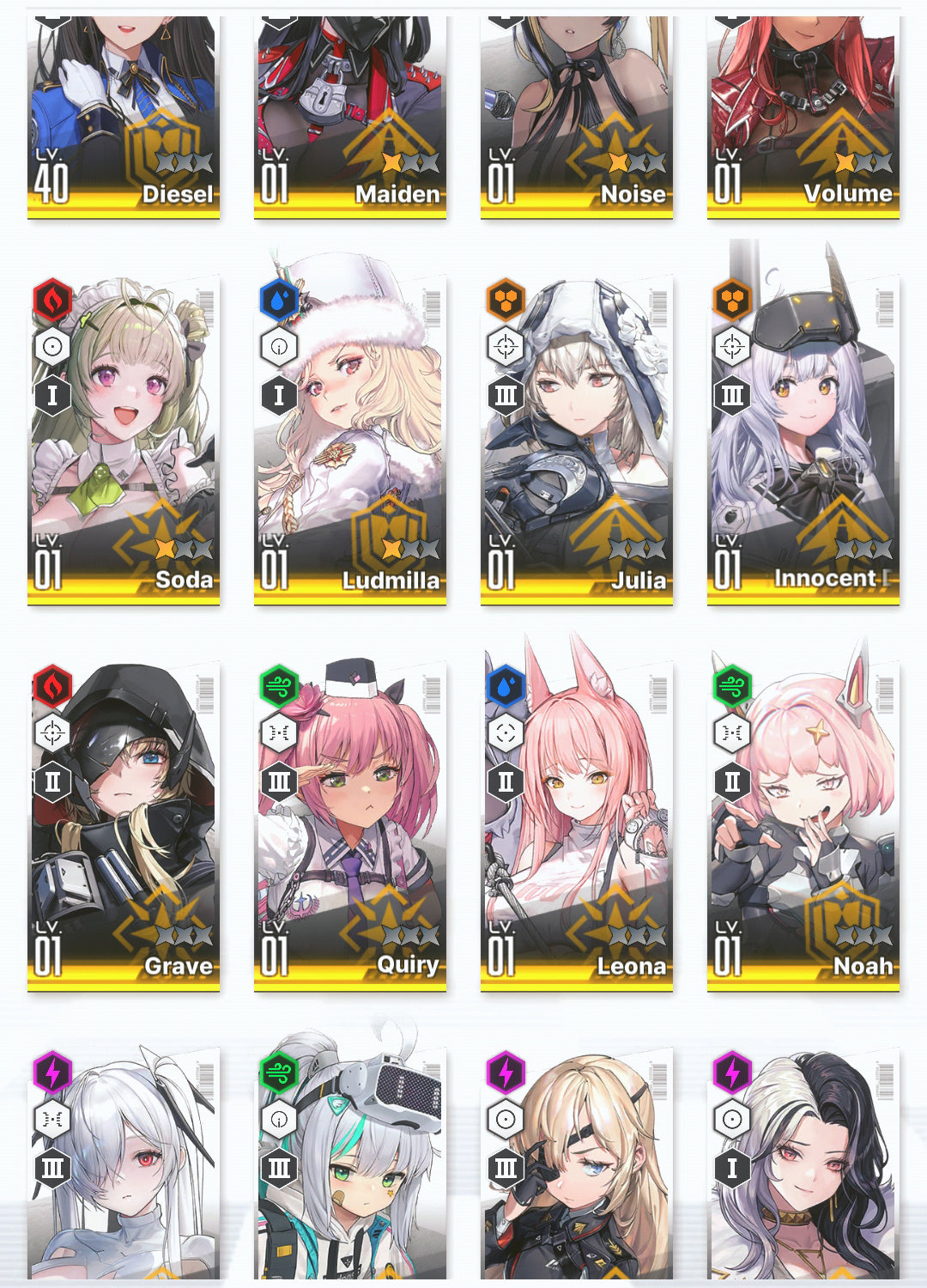 [NA]GODDESS OF VICTORY NIKKE 23SSR+Pity Modernia+skin+Red Hood+Skin+2 Nayuta+Cinderella+Grave++2x Soda+Julia+Noise+Rei++ starter account-Mobile Games Starter