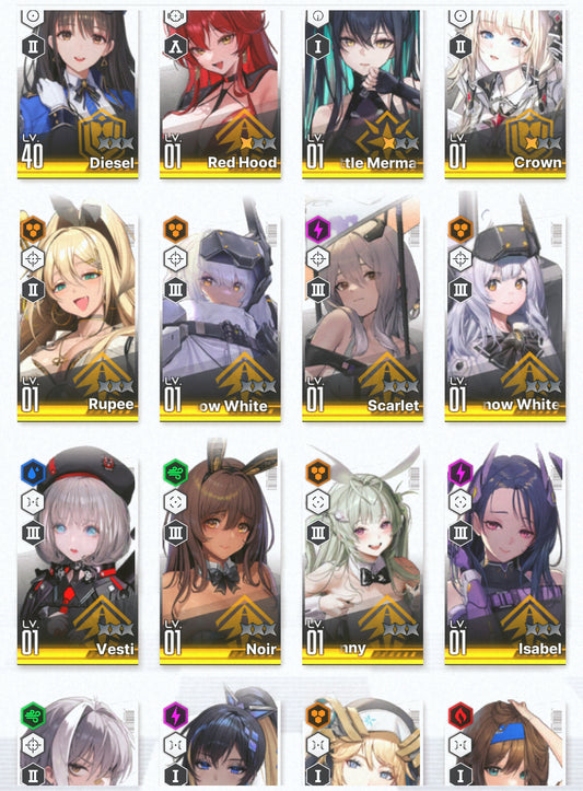 [NA]GODDESS OF VICTORY NIKKE 25SSR Scarlet+2 Red Hood+Skin+Cinderella+2 Crown+2 Little Mermaid+Volume+Isabel+Bunny Soda+Rei++ starter account-Mobile Games Starter