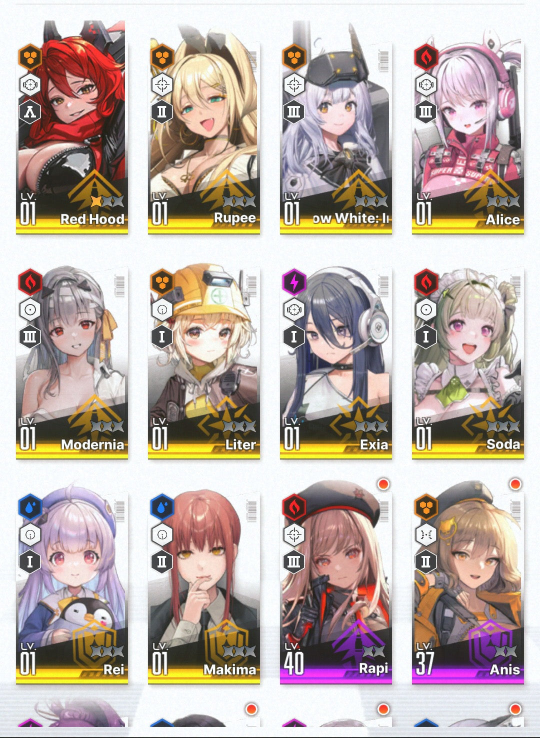 [NA]GODDESS OF VICTORY NIKKE Makima+Coatoff+Modernia+skin+Red Hood+Himeno+Rei++ starter account-Mobile Games Starter