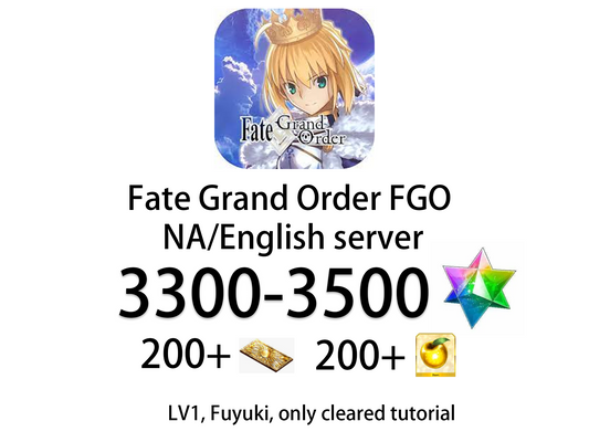 [NA][INSTANT] FGO 3300-3500SQ + 200-300 tickets Fate Grand Order Fuyuki starter account-Mobile Games Starter