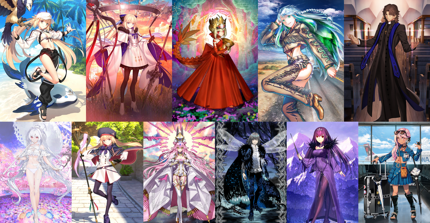 [NA][INSTANT] FGO Altria Caster Berserker Aesc the Savior Rasputin Kukulcan Draco + 1000SQ + Lady Avalon Skadi Altria Caster Koyanskaya Oberon Chloe Fate Grand Order endgame LB6 account-Mobile Games Starter