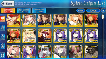 [NA][INSTANT] FGO Muramasa Rasputin+ Altria Caster Fate Grand Order starter account-Mobile Games Starter