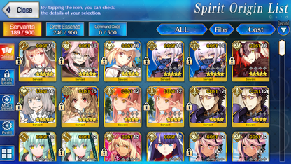 [NA][INSTANT] FGO NP2 Melusine Castoria Berserker + Koyanskaya Altria Caster Oberon Jeanne alter + 2700-3000SQ Fate Grand Order starter account-Mobile Games Starter