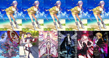 [NA][INSTANT] FGO NP5 BB summer + Ibuki Altria Caster Koyanskaya Oberon BG Fate Grand Order endgame account LB6-Mobile Games Starter