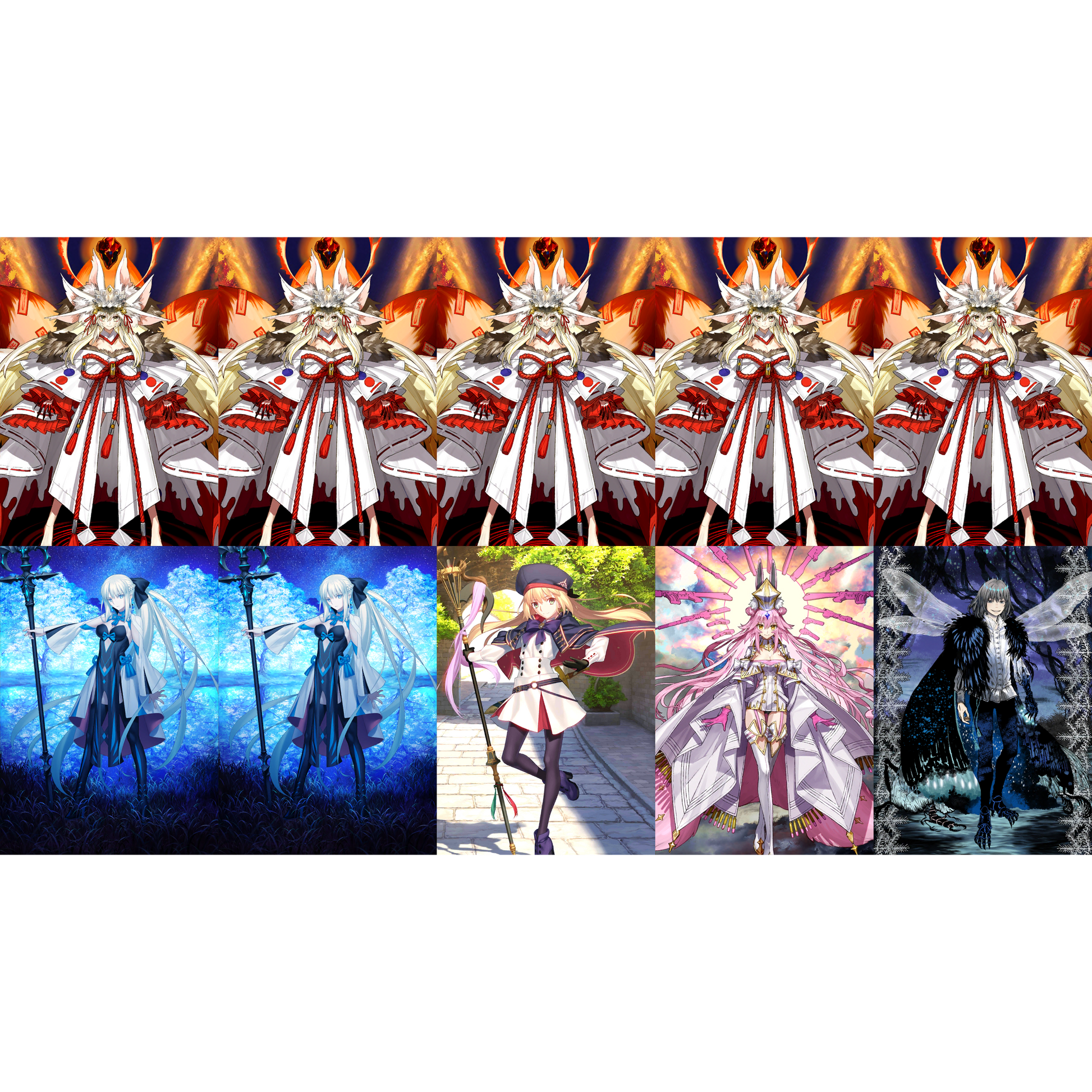 [NA] [INSTANT] FGO NP5 Dark + NP2 Morgan + Altria Caster Koyanskaya Oberon + 400-600SQ Fate Grand Order endgame account LB6-Mobile Games Starter