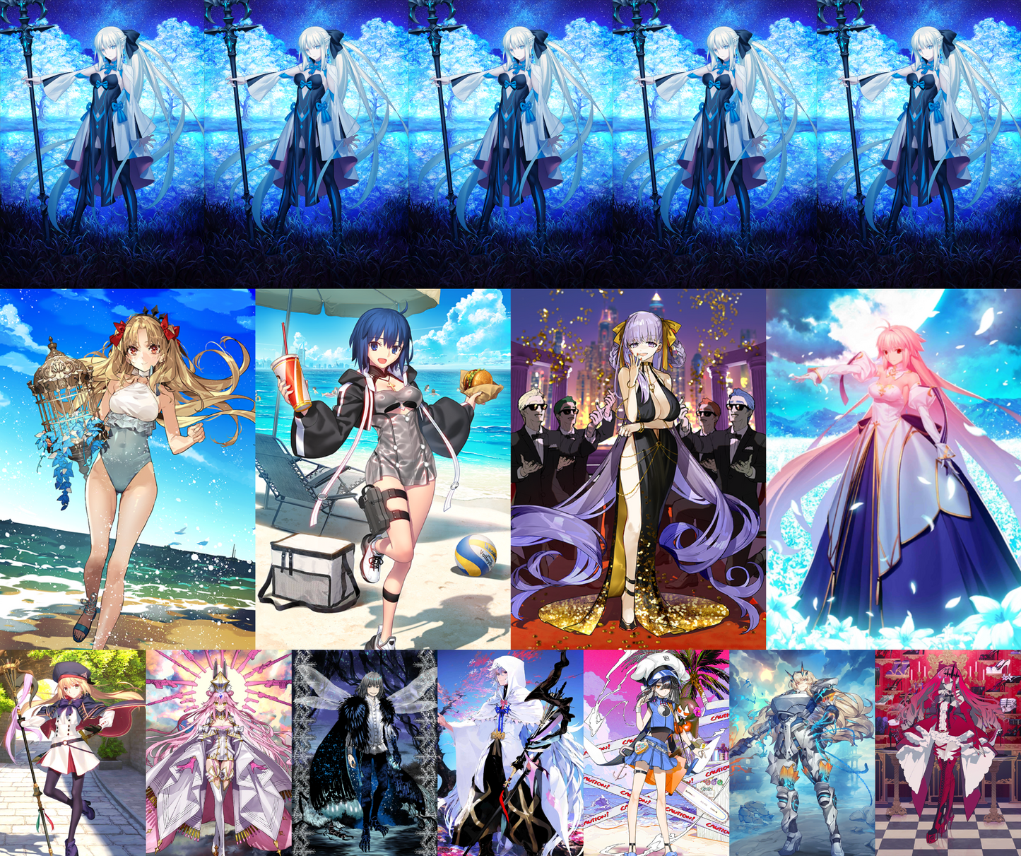 [NA][INSTANT] FGO NP5 Morgan + Space Ereshkigal Ciel BB Dubai Arcueid Altria Caster Koyanskaya Oberon Merlin Fate Grand Order LB6 endgame account-Mobile Games Starter