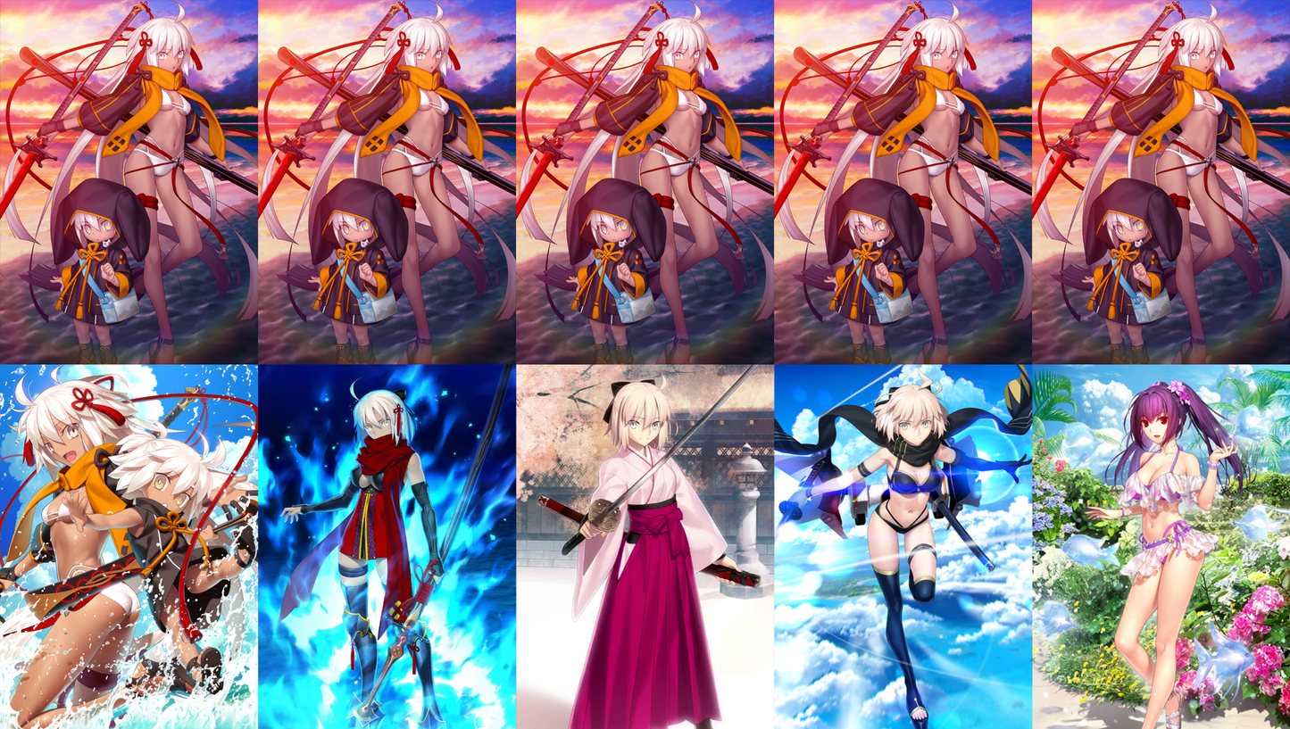 [NA][INSTANT] FGO NP5 Okita saber alter +3 Okita + Skadi ruler + 0-1000SQ Fate Grand Order NP5 endgame LB6 account (see options)-Mobile Games Starter