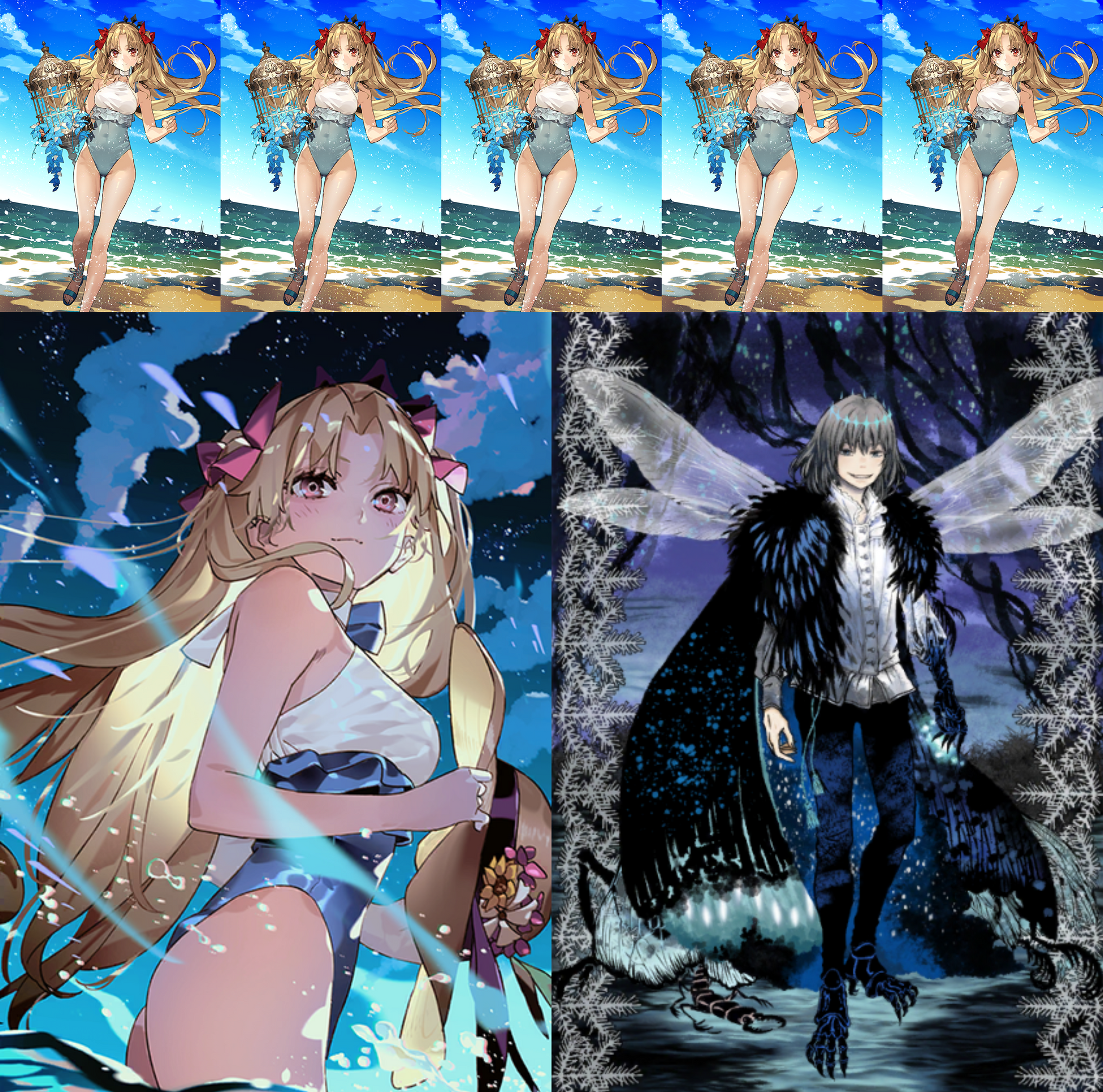 [NA][INSTANT] FGO NP5 Space Ereshkigal + Oberon + 0-1000SQ Fate Grand Order endgame account-Mobile Games Starter