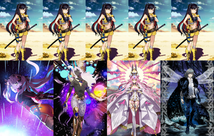 [NA][INSTANT] FGO NP7 Space Ishtar Koyanskaya Oberon Arjuna alter + 300-500SQ Fate Grand Order endgame LB6 account (see options)-Mobile Games Starter