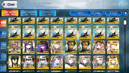 [NA][INSTANT] FGO NP5 Tam Lin Lancelot + Melusine ruler / Space Ereshkigal Aesc + Altria Caster Koyanskaya Chloe Fate Grand Order endgame account (see options)-Mobile Games Starter