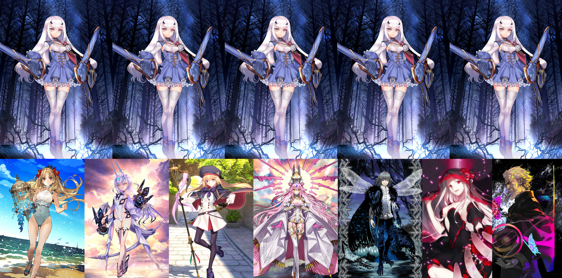[NA][INSTANT] FGO NP5 Tam Lin Lancelot + Melusine ruler Space Ereshkigal + Altria Caster Koyanskaya Oberon + 1000-2000SQ BG Fate Grand Order endgame LB6 account (see options)-Mobile Games Starter