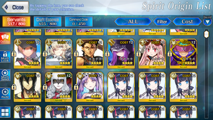 [NA][INSTANT] FGO NP7 Ibuki berserker + Altria Caster Lady Avalon Waver + 0-2000SQ Fate Grand Order NP5 endgame LB6 account (see options)-Mobile Games Starter