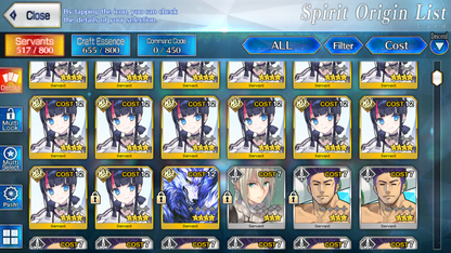 [NA][INSTANT] FGO NP7 Ibuki berserker + Altria Caster Lady Avalon Waver + 0-2000SQ Fate Grand Order NP5 endgame LB6 account (see options)-Mobile Games Starter