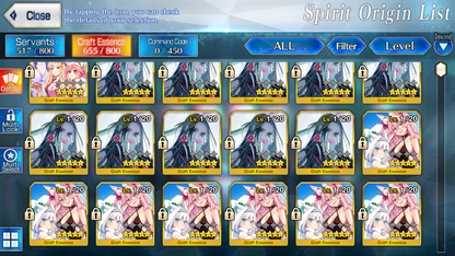 [NA][INSTANT] FGO NP7 Ibuki berserker + Altria Caster Lady Avalon Waver + 0-2000SQ Fate Grand Order NP5 endgame LB6 account (see options)-Mobile Games Starter