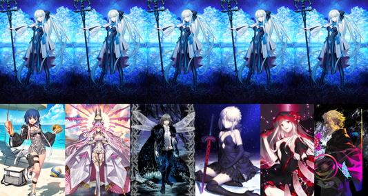 [NA][INSTANT] FGO NP7 Morgan + Ciel Koyanskaya Oberon + 900-1000SQ + BG + 4~5x5* Fate Grand Order NP5 LB6 endgame account-Mobile Games Starter