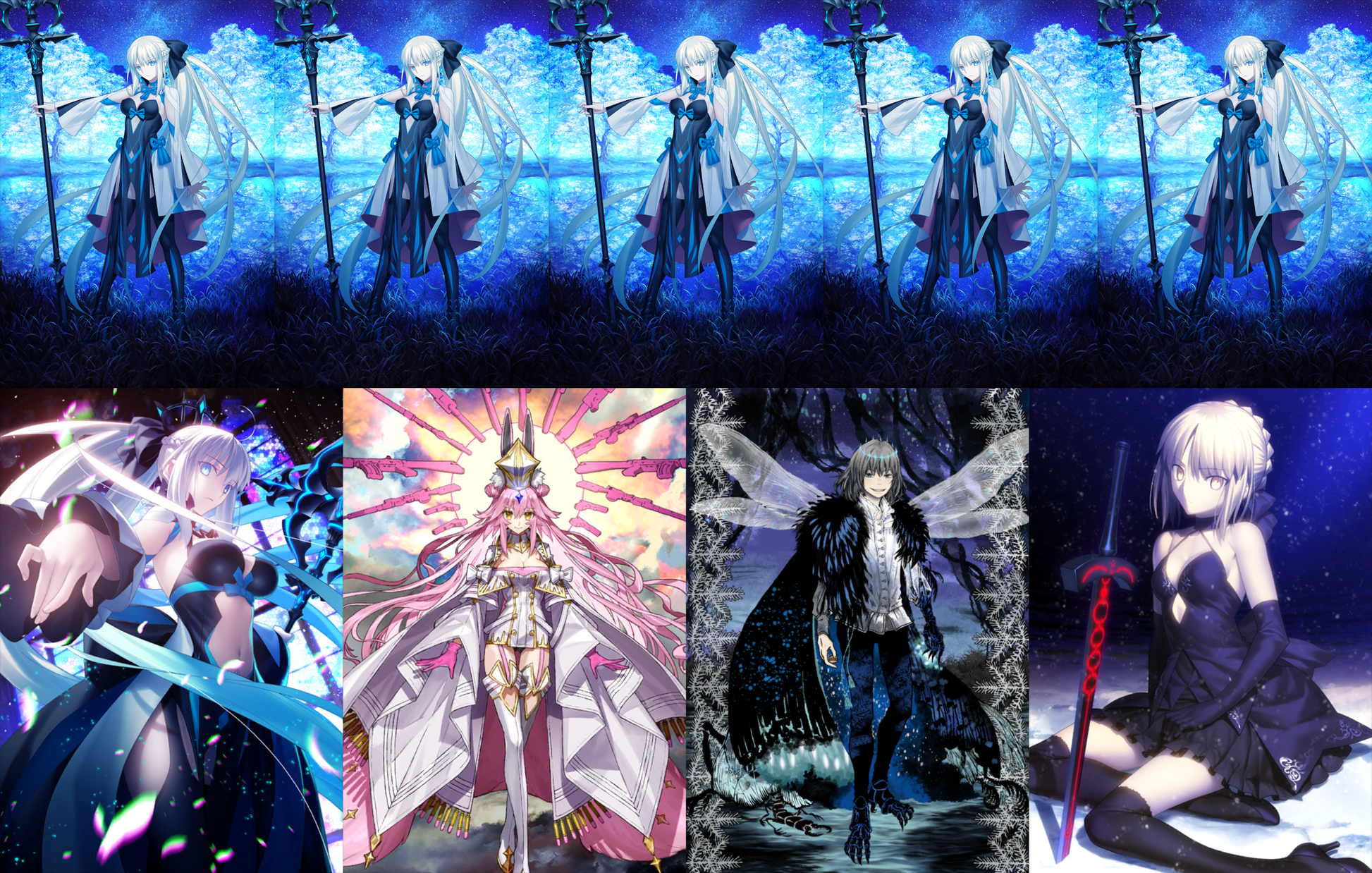 [NA][INSTANT] FGO NP7 Morgan + Koyanskaya Vitch Oberon + 0~1000SQ Fate Grand Order NP5 endgame LB6 account (see options)-Mobile Games Starter
