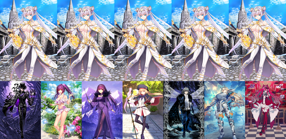 [NA][INSTANT] FGO NP8 Britomart + Monte Cristo double Skadi Altria Caster Oberon BG + 100-300SQ Fate Grand Order endgame account-Mobile Games Starter