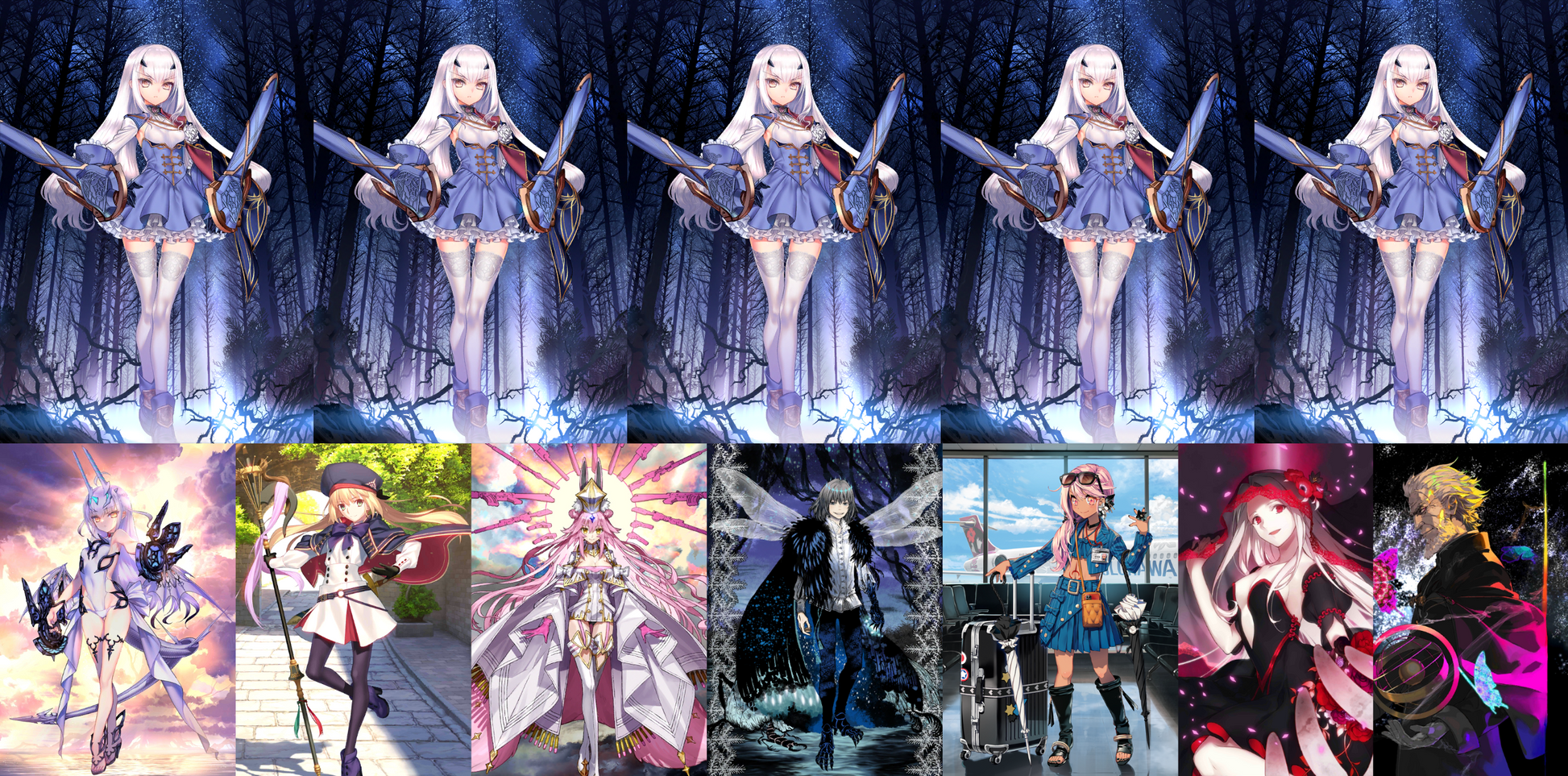 [NA][INSTANT] FGO NP8 Tam Lin Lancelot + Melusine ruler + Koyanskaya Altria Caster Oberon Chloe + 3Black Grail 2Kscope Fate Grand Order NP5 endgame account-Mobile Games Starter