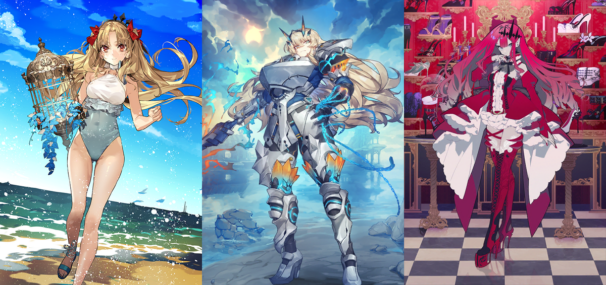 [NA] [INSTANT] FGO Space Ereshkigal + Altria Caster + 3800-4000SQ + 300 tickets Fate Grand Order starter account (see options)-Mobile Games Starter