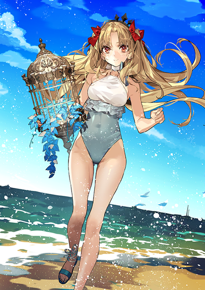 [NA] [INSTANT] FGO Space Ereshkigal + Altria Caster + 3800-4000SQ + 300 tickets Fate Grand Order starter account (see options)-Mobile Games Starter